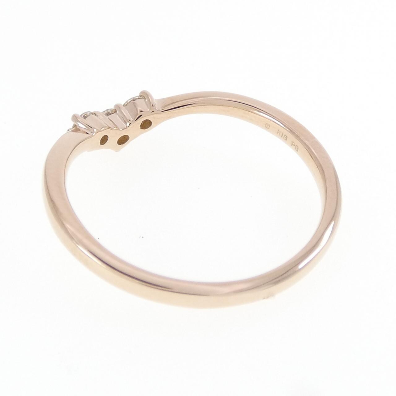 K18PG ダイヤモンド リング 0.13CT