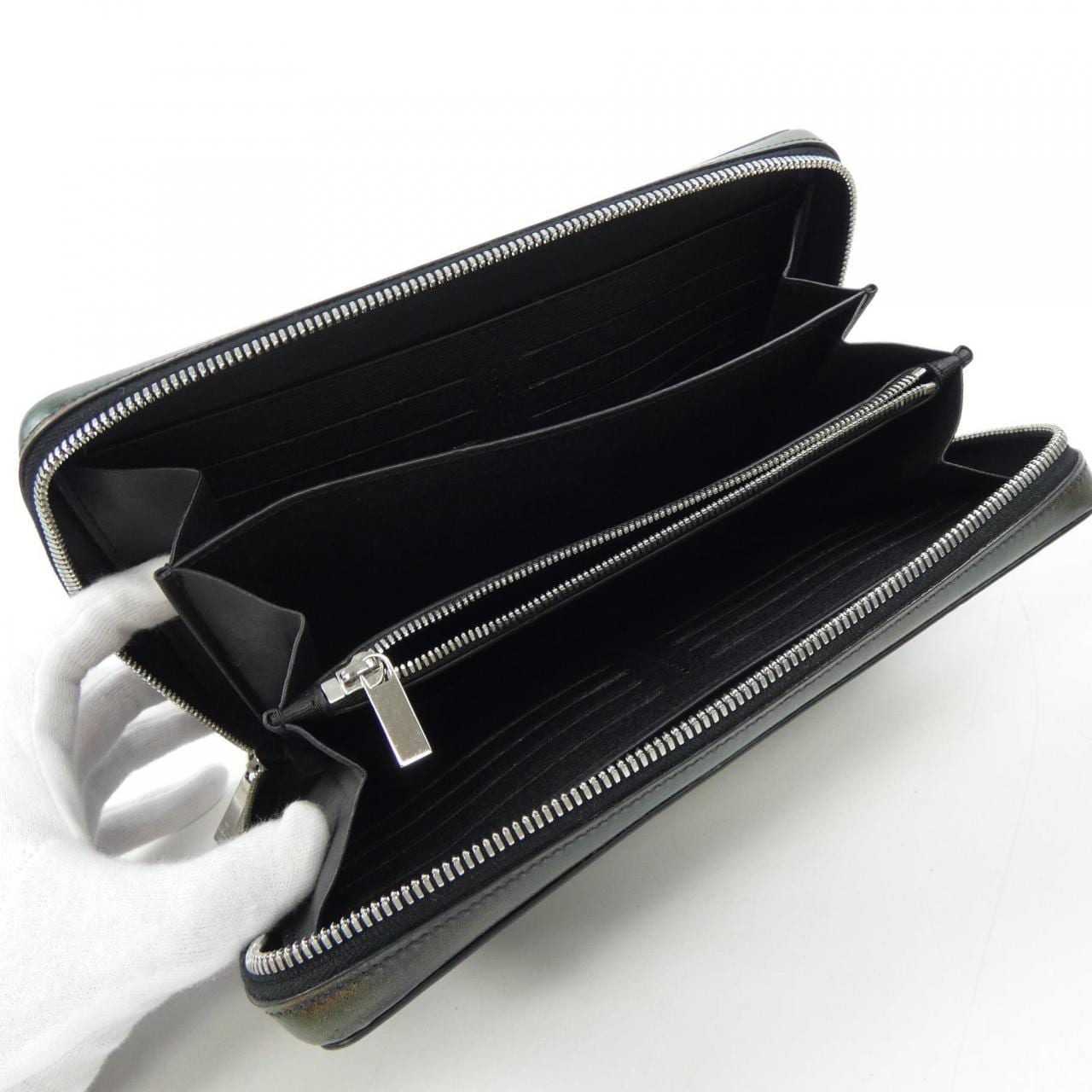 ベルルッティ Berluti スクリットレザーロングジップウォレット イタウバワイドグランディアント WALLET