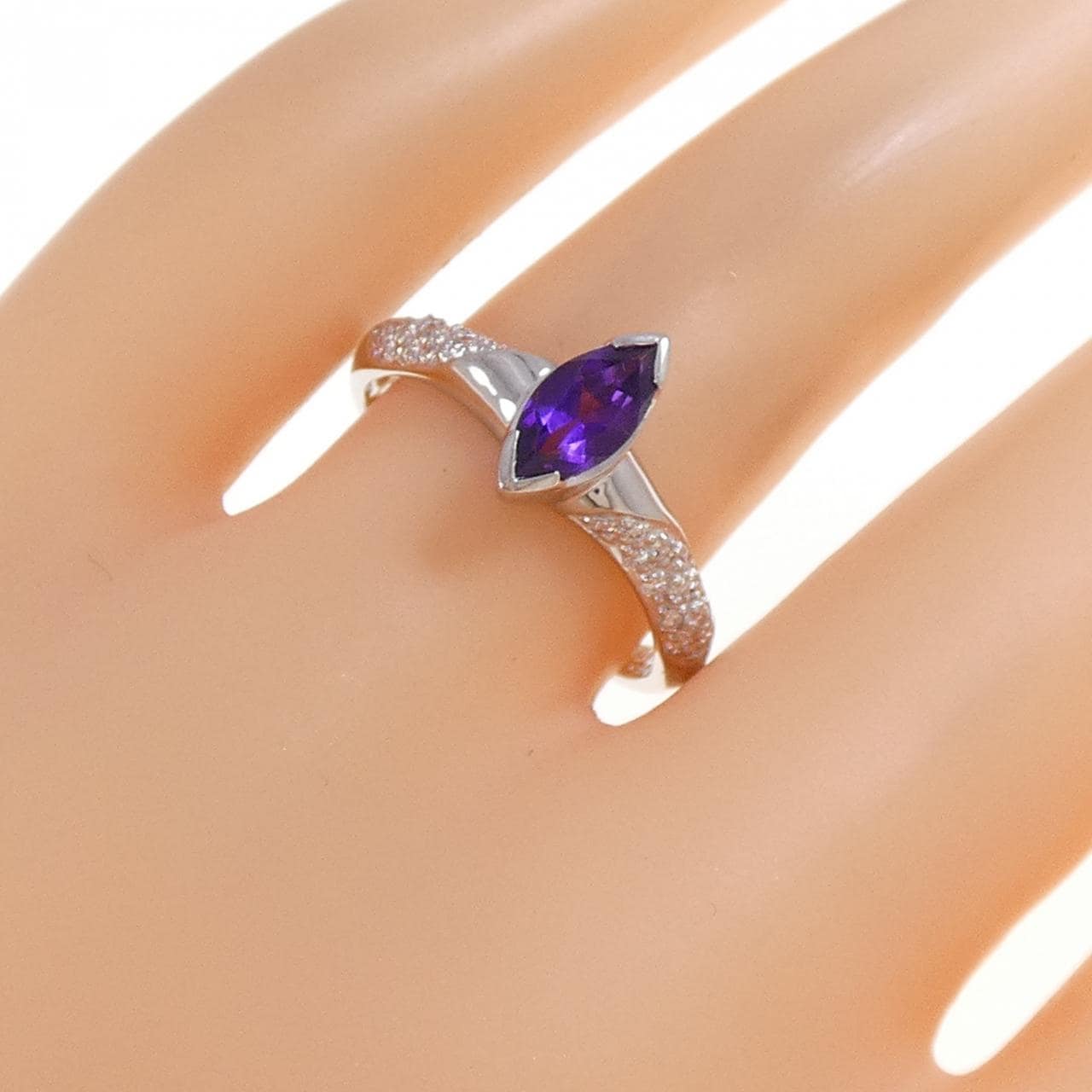 PT900 アメジスト リング 0.50CT