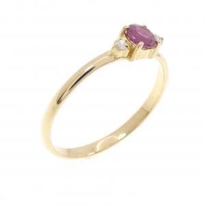 K18YG ルビー リング