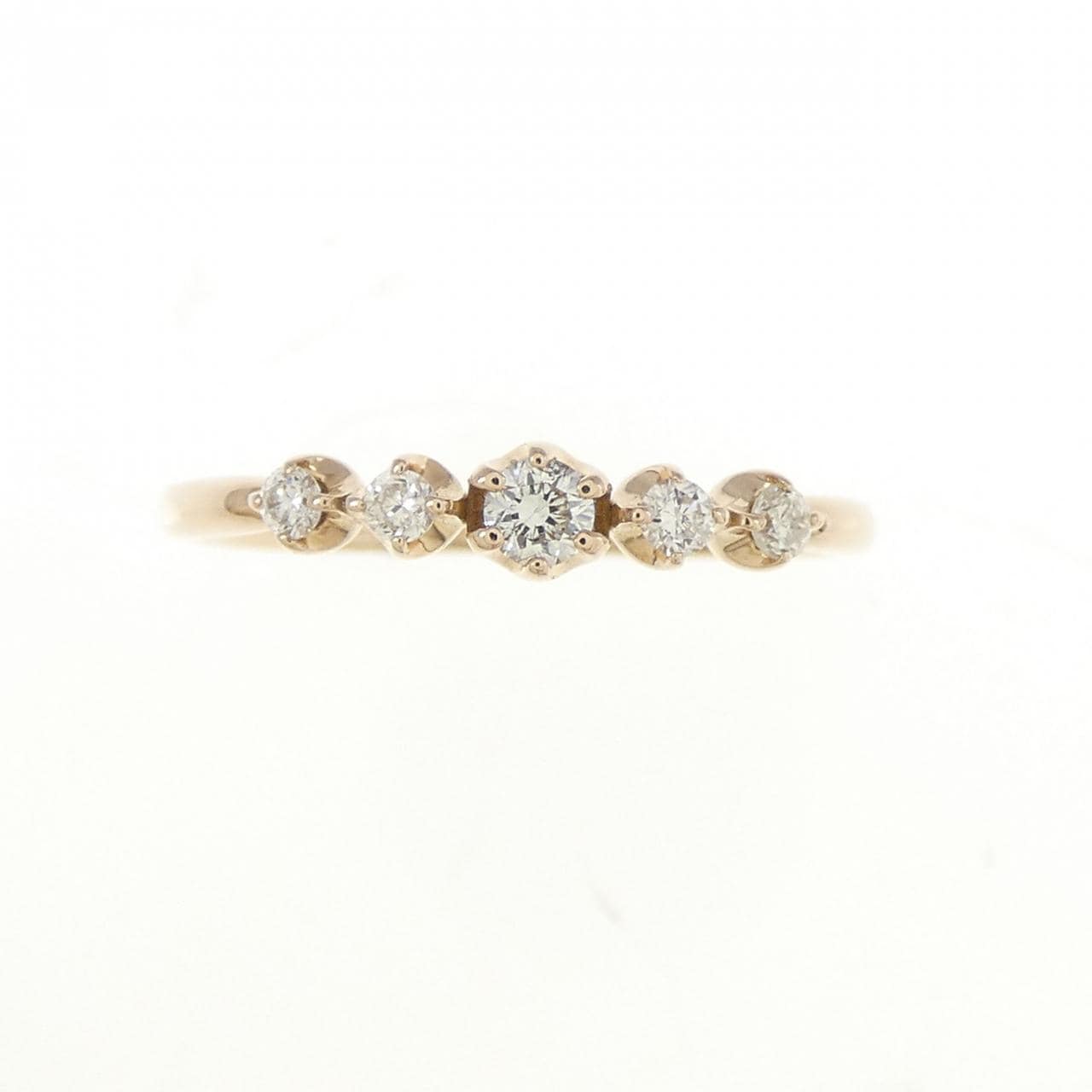 K18PG ダイヤモンド リング 0.14CT