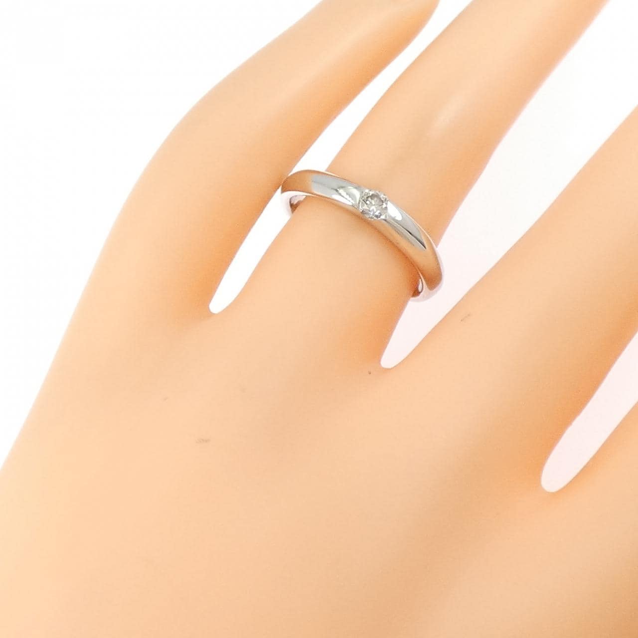 PT900 ソリティア ダイヤモンド リング 0.10CT