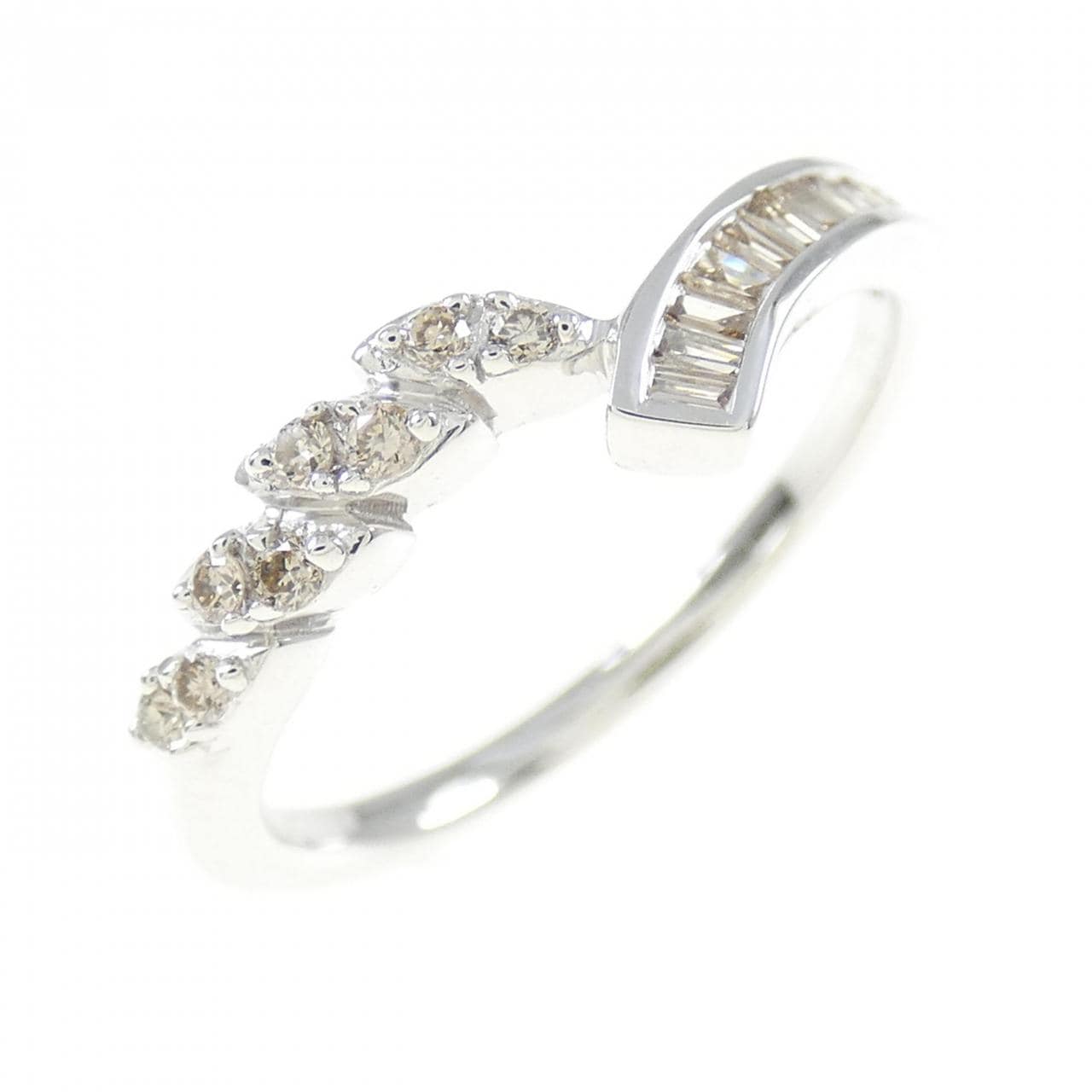K18WG ダイヤモンド リング 0.15CT