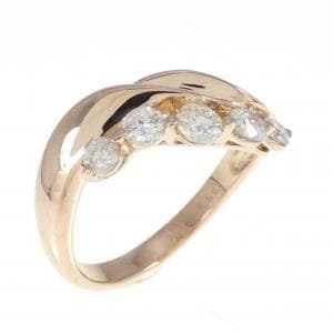 K18PG ダイヤモンド リング 0.50CT