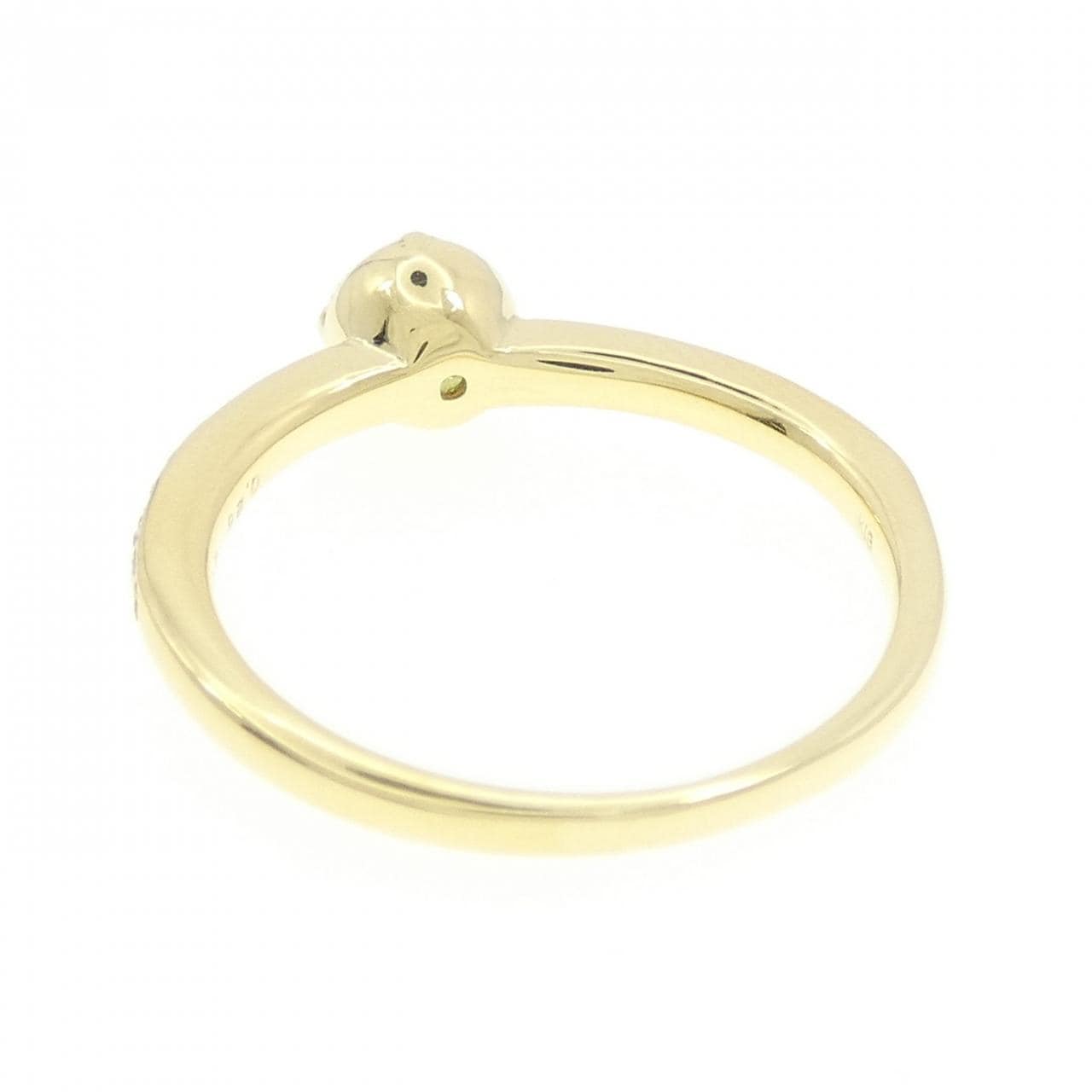 K18YG ペリドット リング 0.42CT