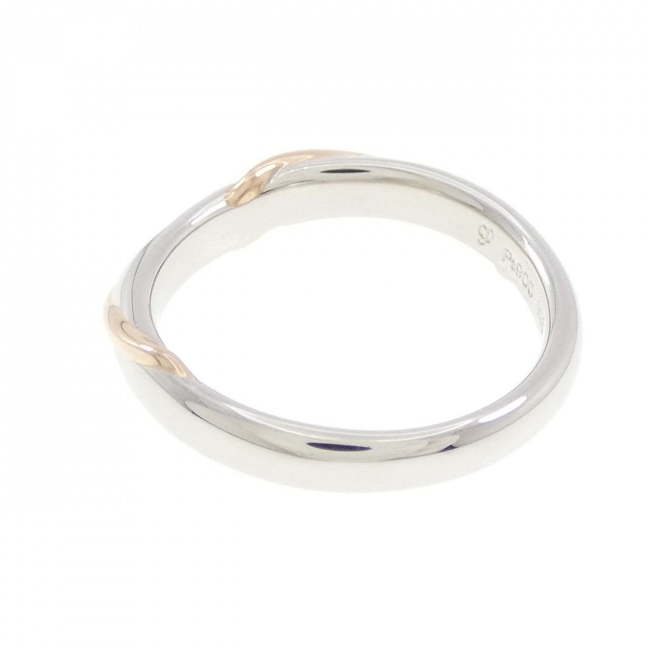 K18PG/PT900 ダイヤモンド リング 0.06CT