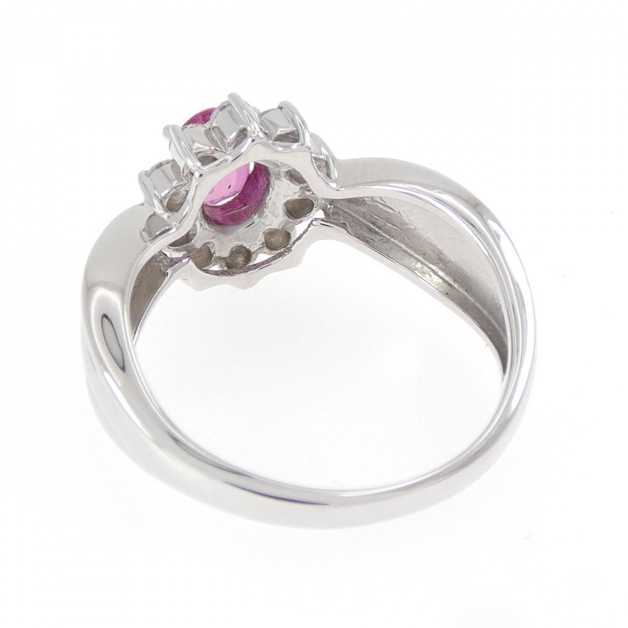 PT900 ルビー リング 0.58CT