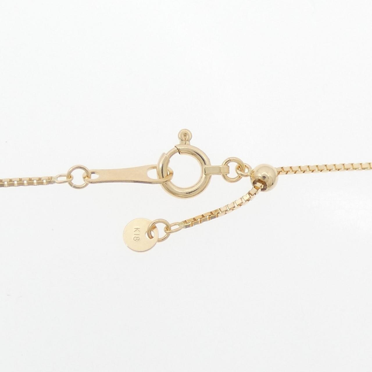 K18YG スノーフレーク ダイヤモンド ネックレス 0.50CT