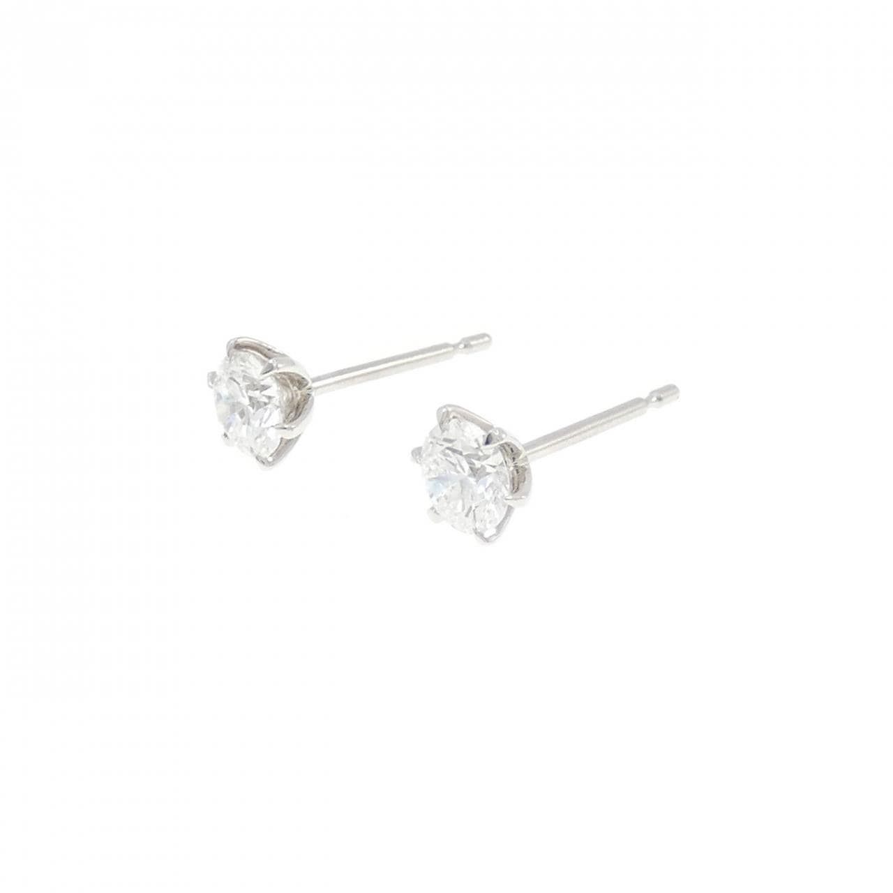 【リメイク】PT900/ST ダイヤモンド ピアス 0.302CT 0.315CT D IF 3EXT H&C