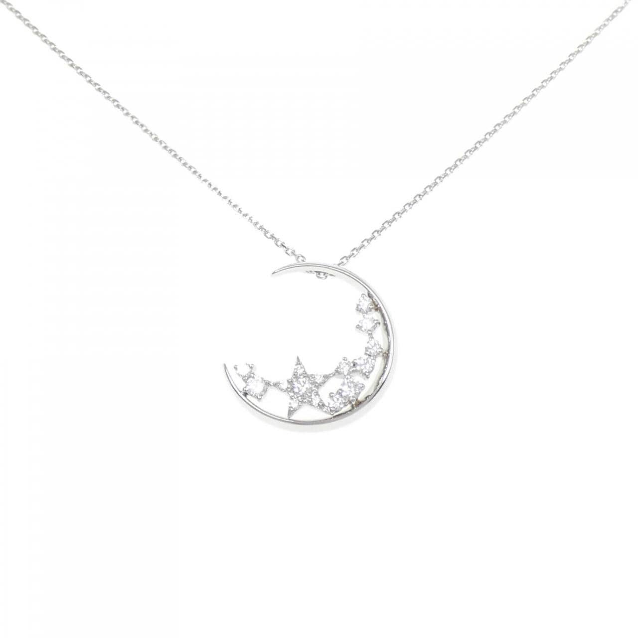 Star STAR JEWELRY月亮 x 星星鑽石項鍊 0.21 克拉