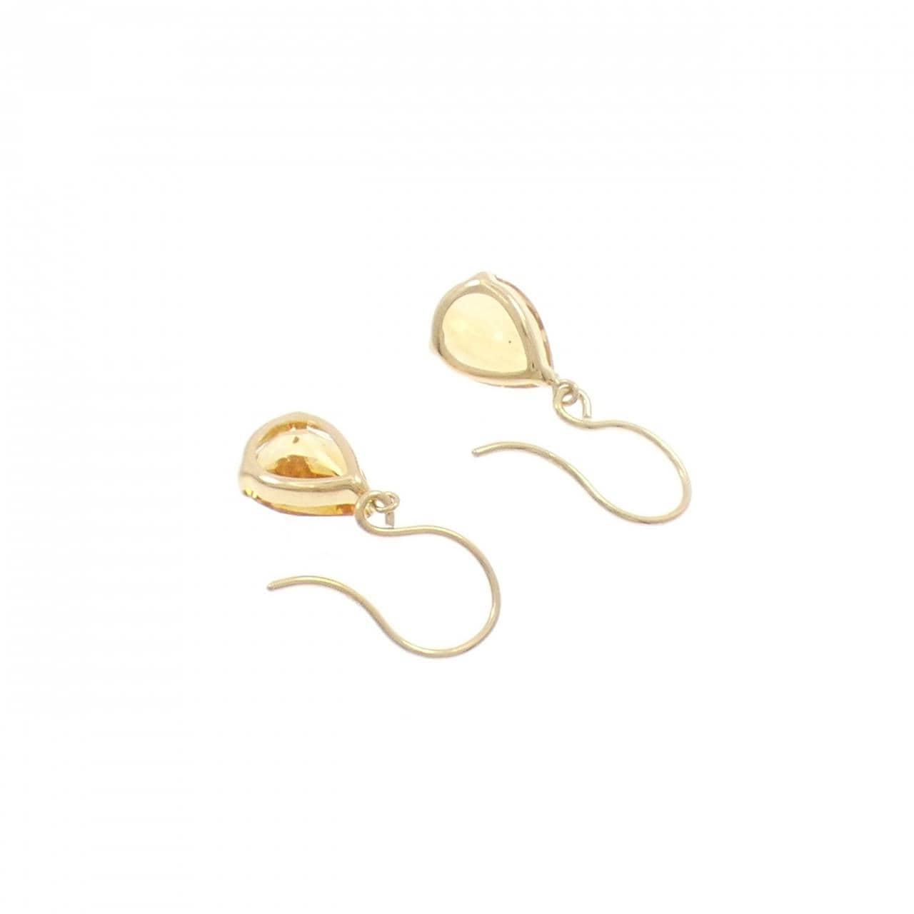 K18YG シトリン ピアス