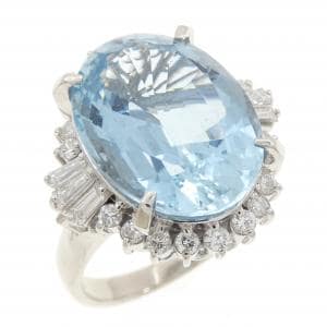 PT900 アクアマリン リング 9.54CT
