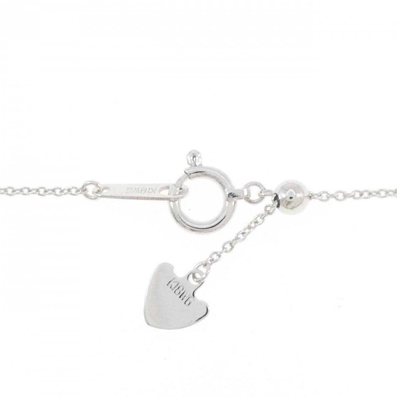 K18WG ダイヤモンド ネックレス 0.36CT
