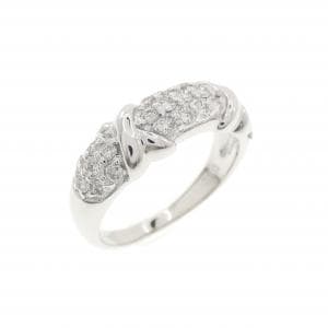 K18WG ダイヤモンド ピンキー リング 0.30CT