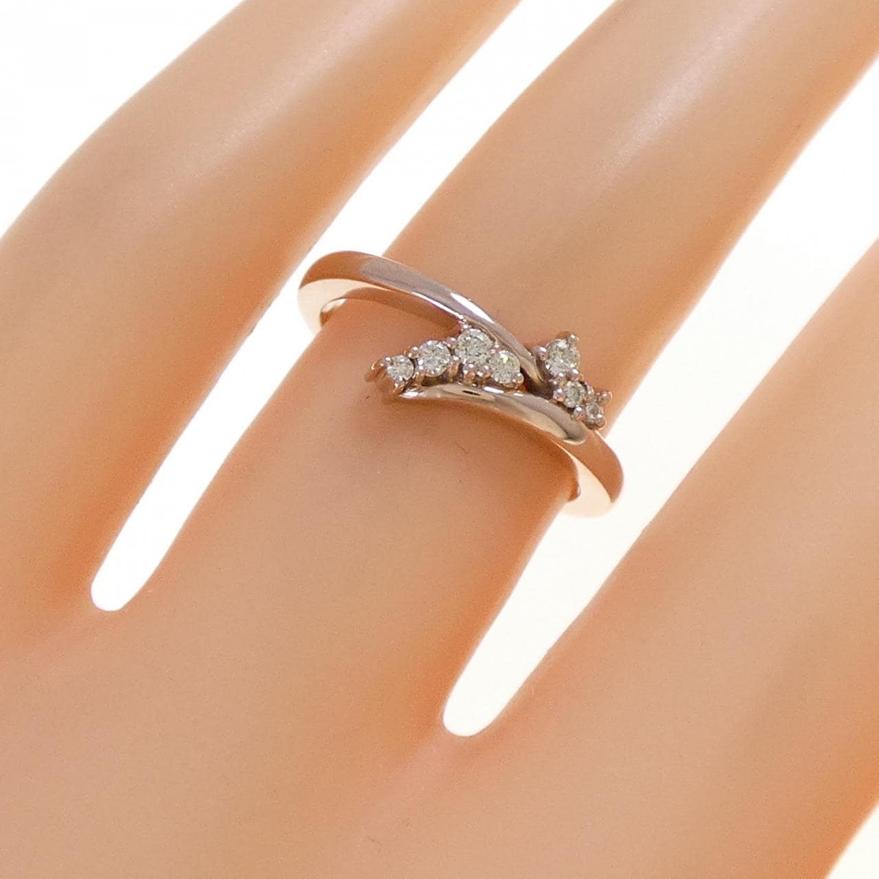 K18PG ダイヤモンド リング