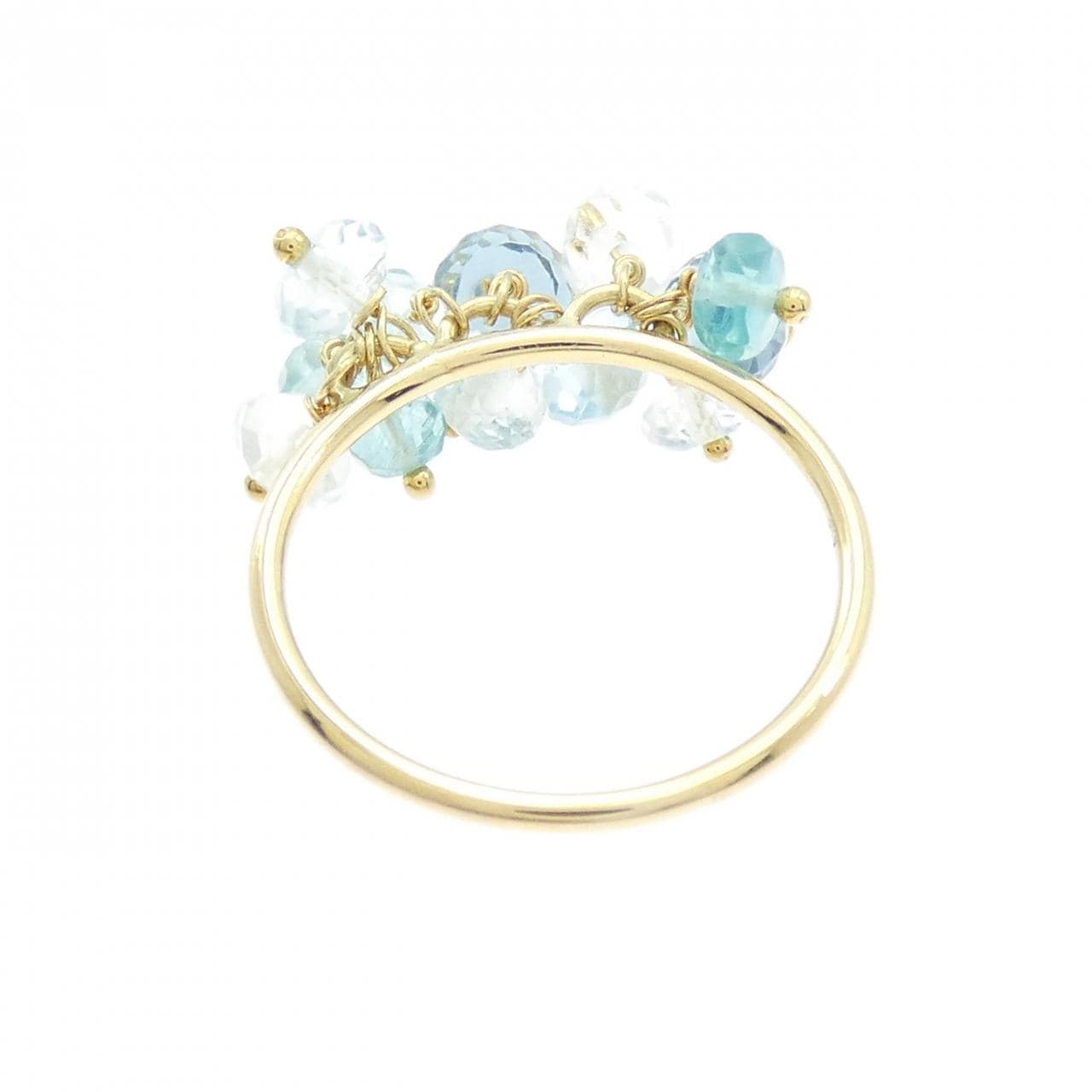 K18YG カラーストーン リング