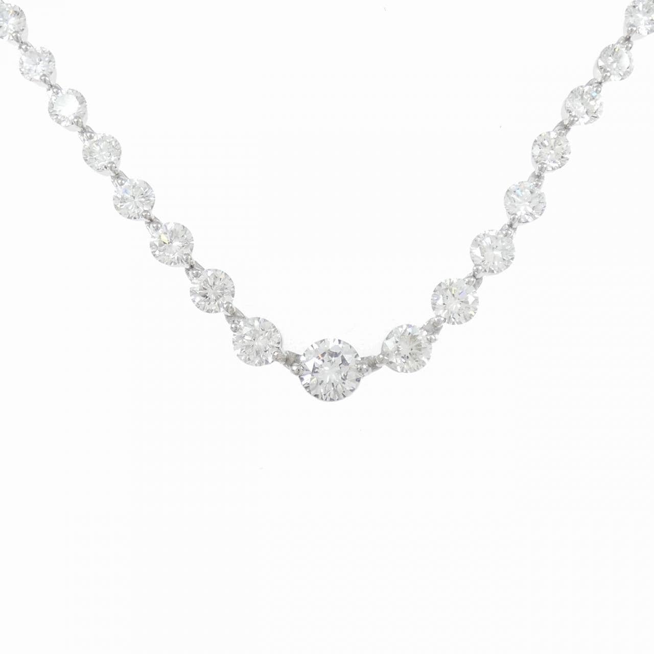 PT900 ダイヤモンド ネックレス 10.00CT