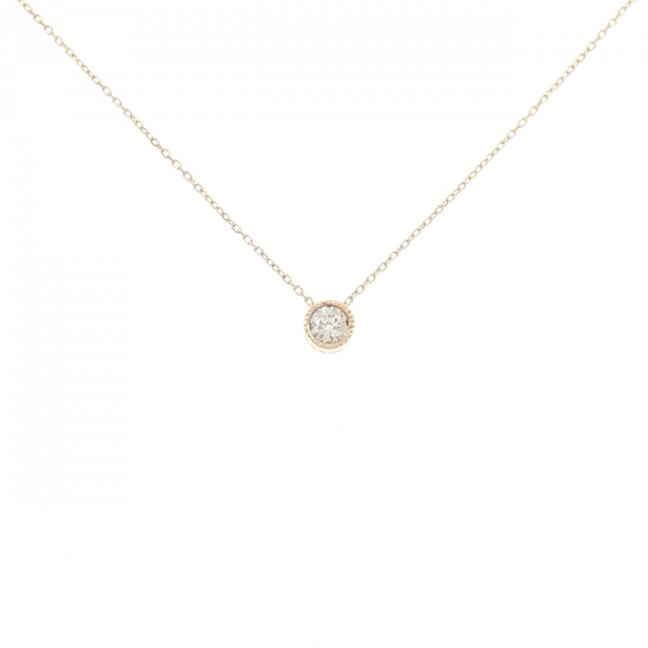 K10YG ダイヤモンド ネックレス 0.08CT