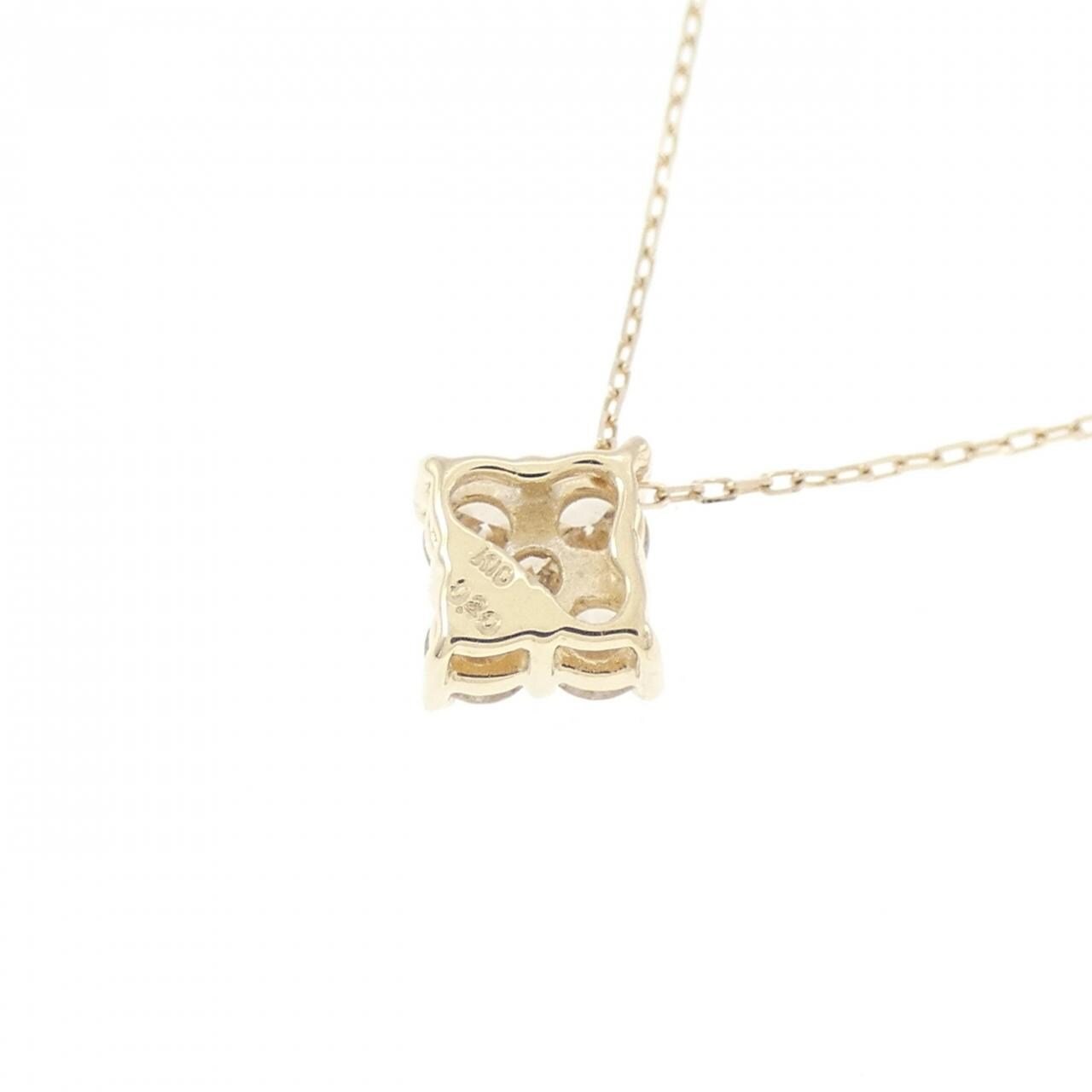 【新品】K10YG ダイヤモンド ネックレス 0.20CT