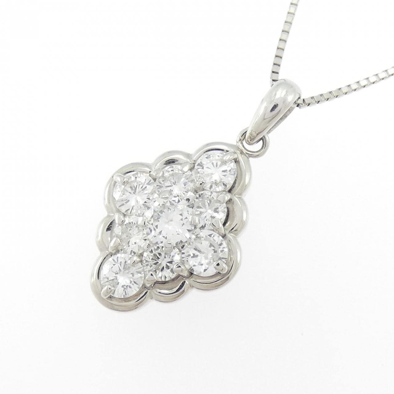 PT900/PT850 ダイヤモンド ネックレス 1.00CT