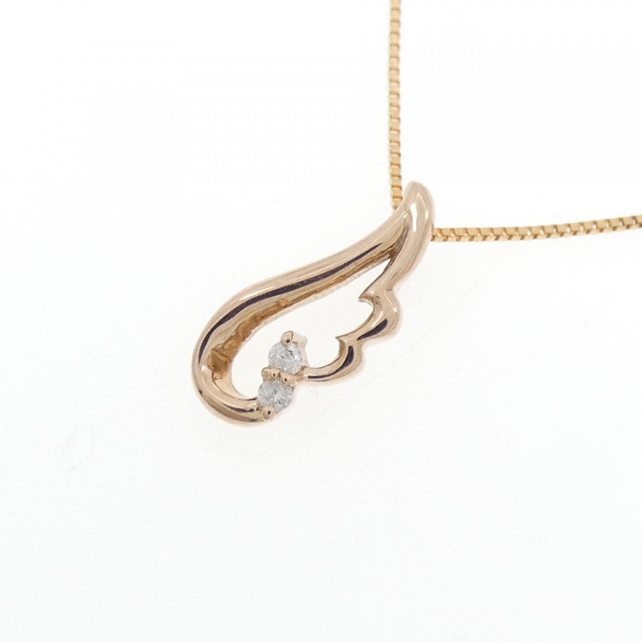 K18PG ダイヤモンド ネックレス 0.02CT