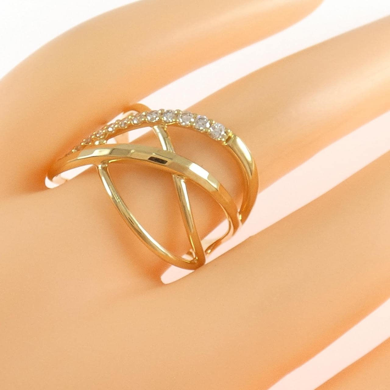 K18YG ダイヤモンド リング 0.25CT