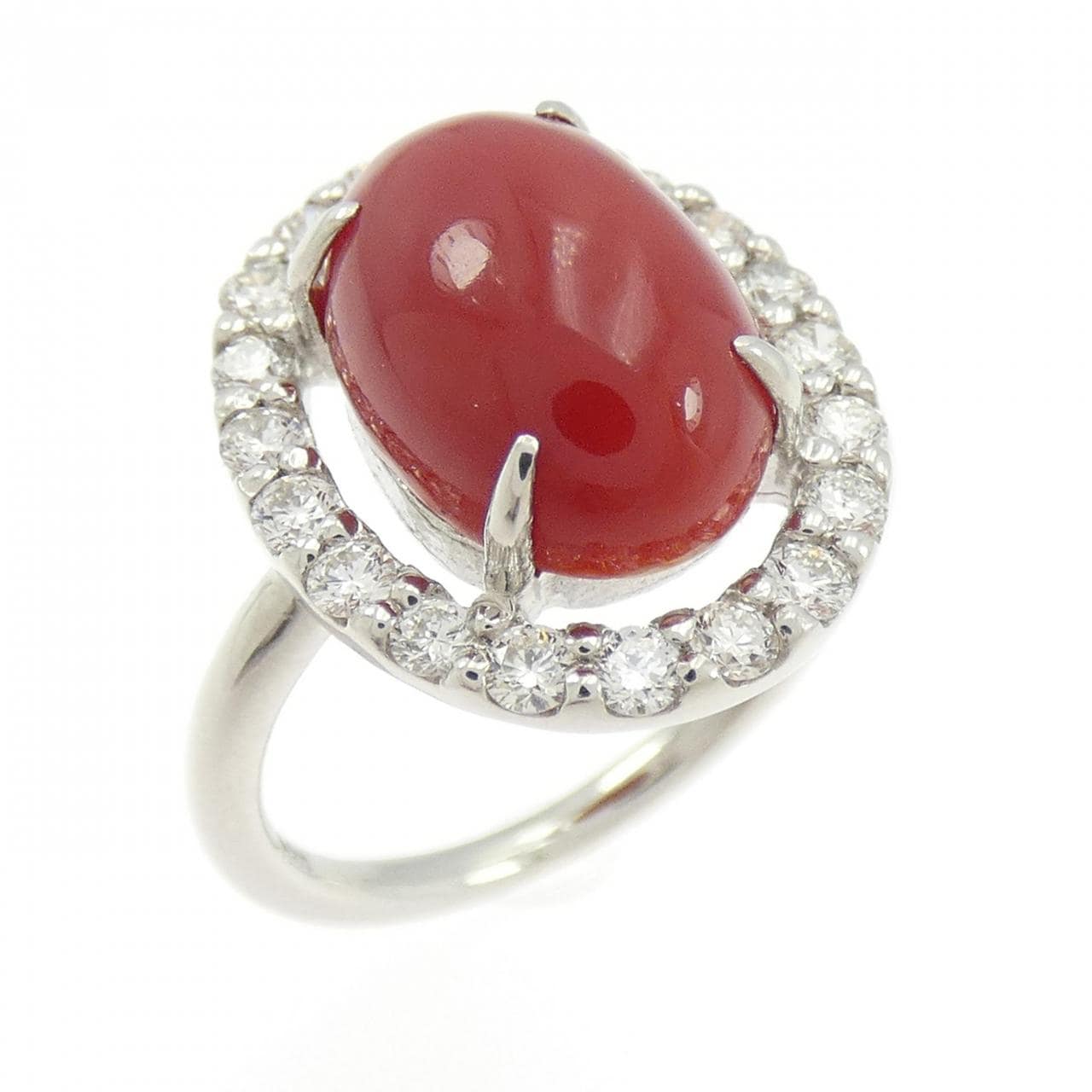 PT900 サンゴ リング 4.29CT
