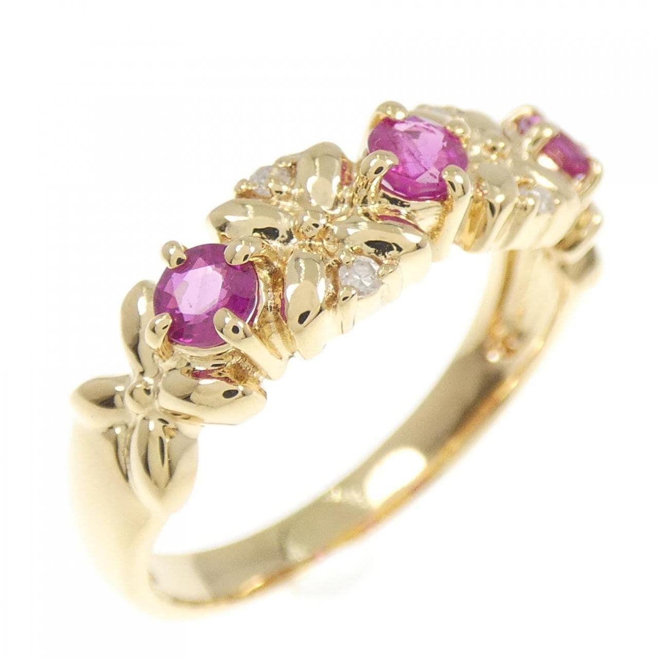 K18YG ルビー リング