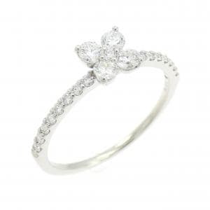 PT900 フラワー ダイヤモンド リング 0.35CT