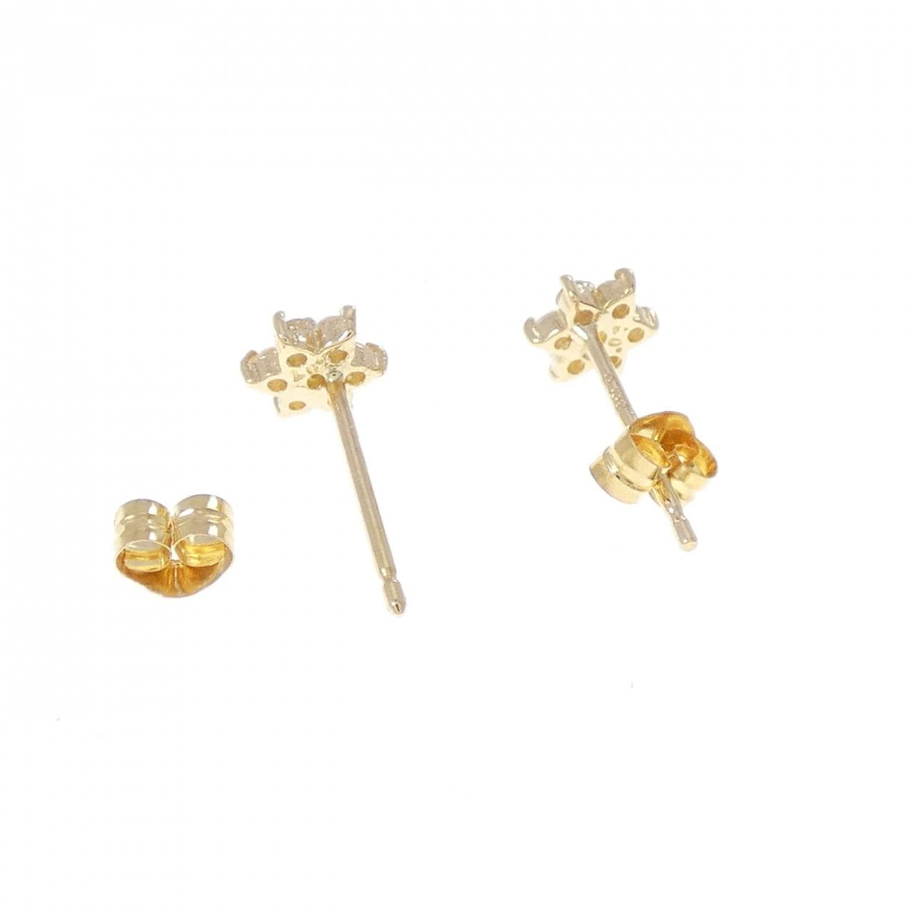 K18YG ダイヤモンド ピアス 0.14CT