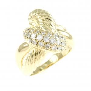 K18YG ダイヤモンド リング 0.40CT