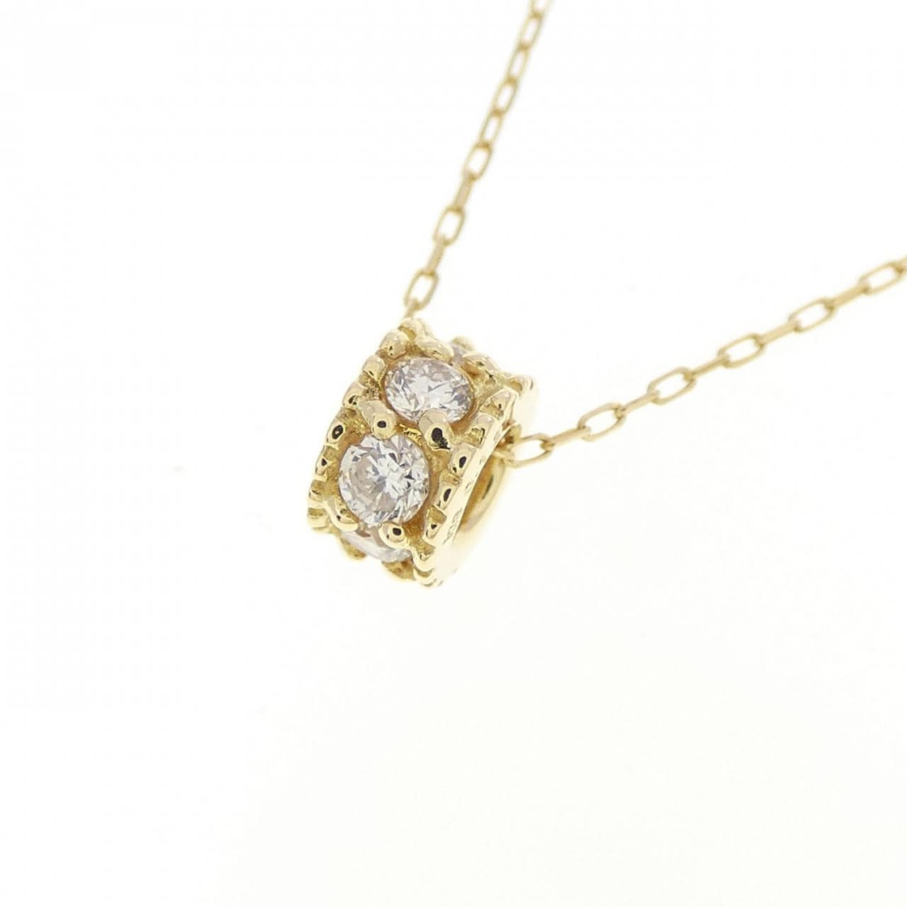 K18YG ダイヤモンド ネックレス 0.13CT