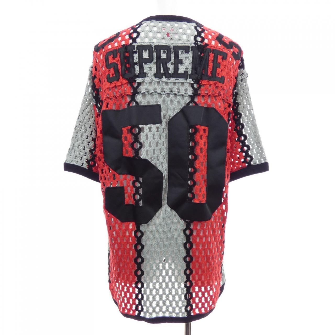 シュプリーム SUPREME CROCHET FOOTBALL JERSEY トップス