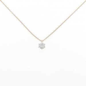 K18PG ソリティア ダイヤモンド ネックレス 0.305CT