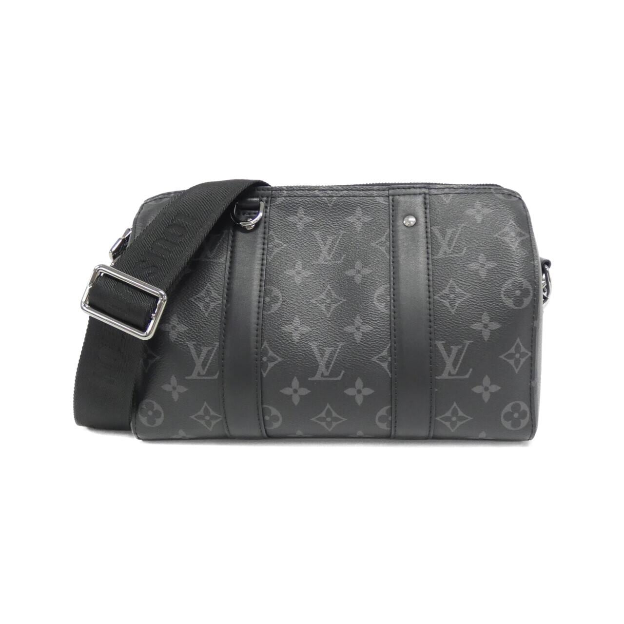 LOUIS VUITTON Monogram Eclipse Reverse City Keepall M45936 肩背包