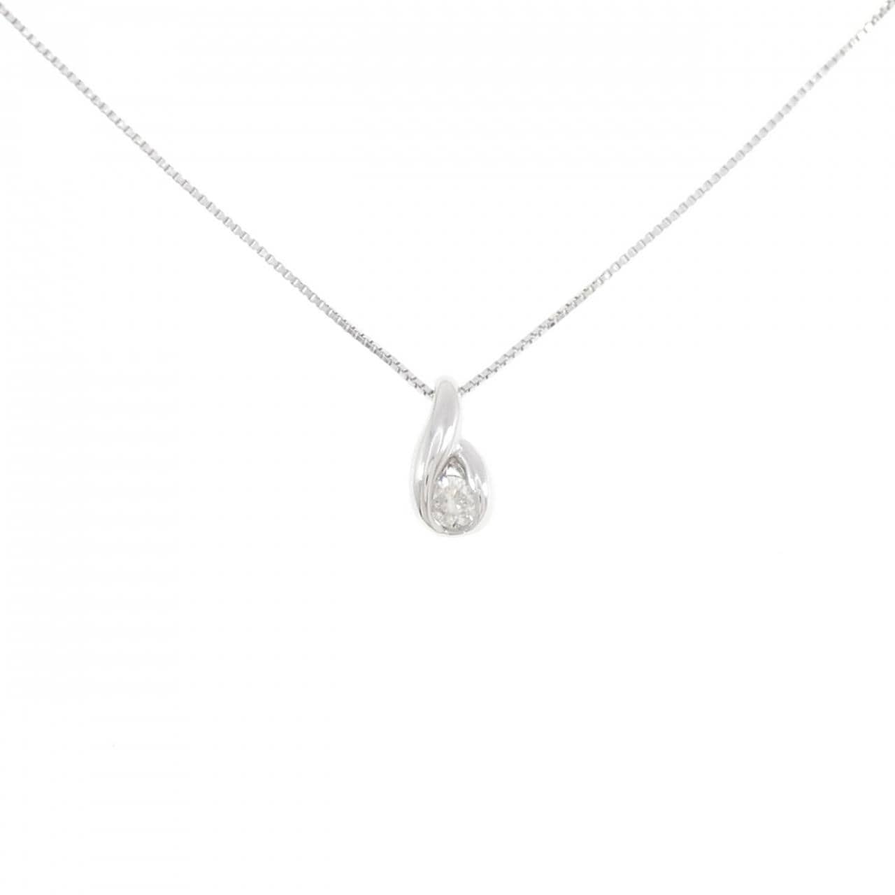 K18WG ダイヤモンド ネックレス 0.07CT