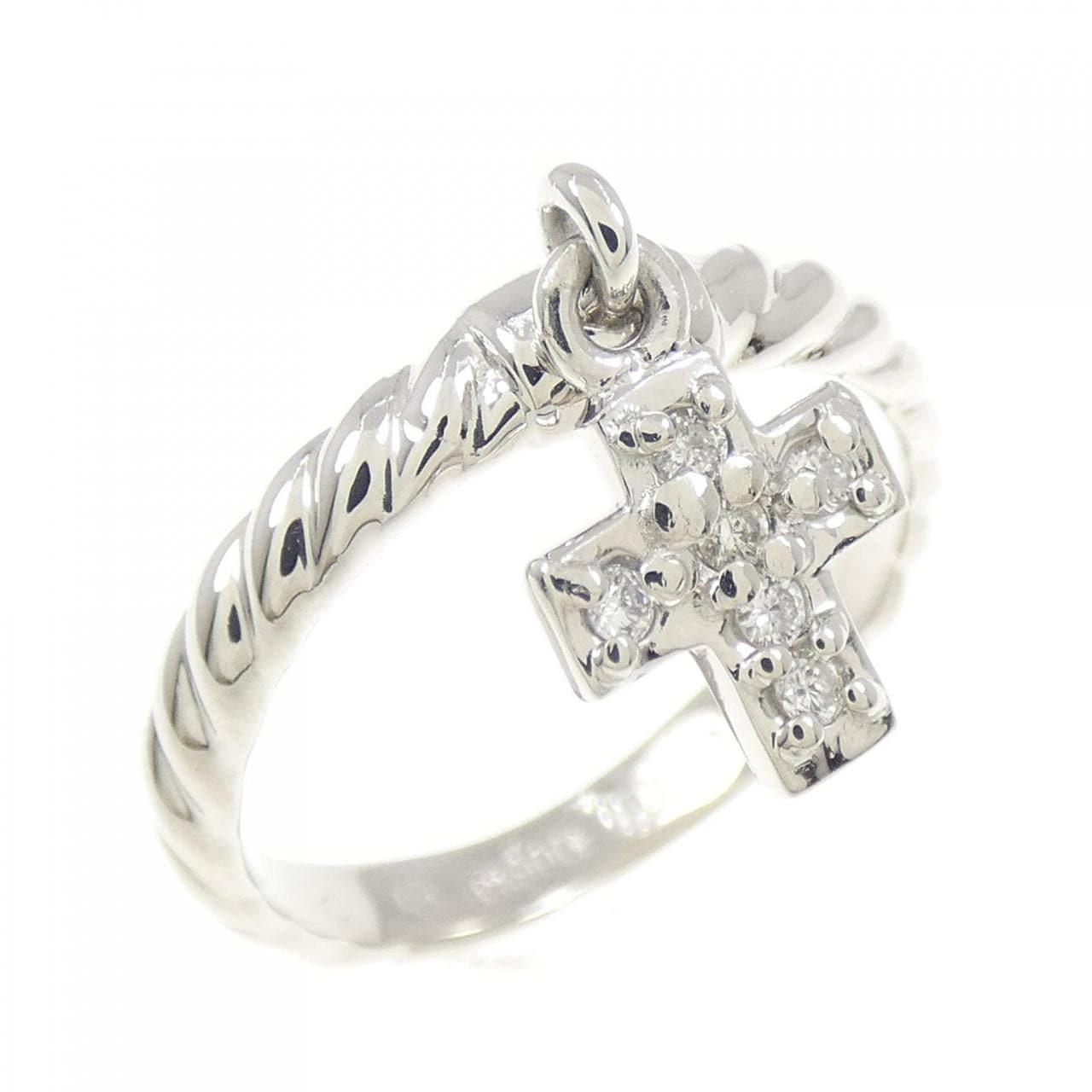 PT900钻石戒指，0.05克拉