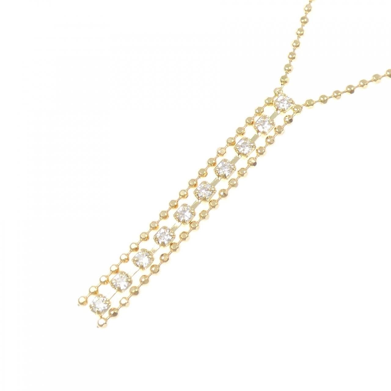 K18YG ダイヤモンド ネックレス 0.17CT