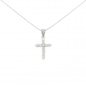 PT900/PT850 クロス ダイヤモンド ネックレス 0.50CT