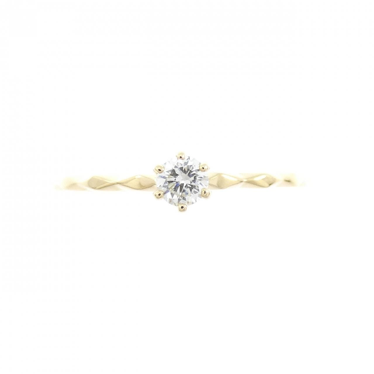 K18YG ダイヤモンド リング 0.10CT