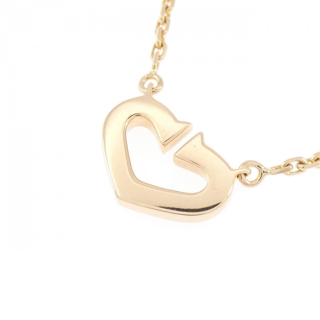 カルティエ Cハート ネックレス