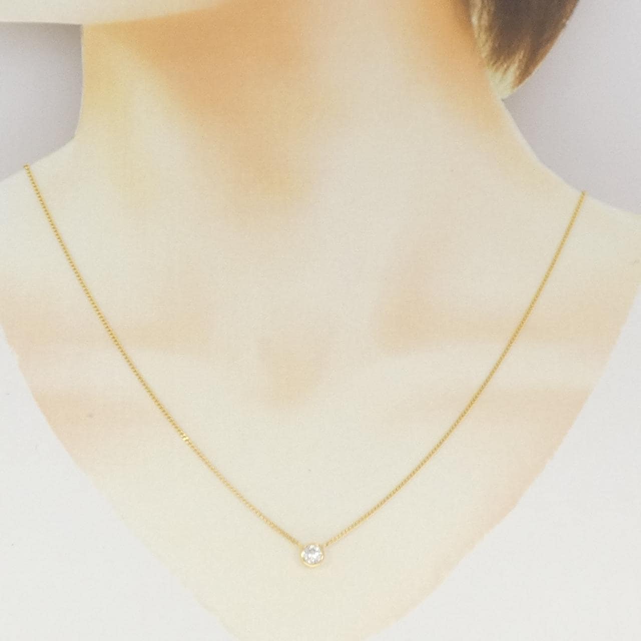 K18YG ダイヤモンド ネックレス 0.30CT