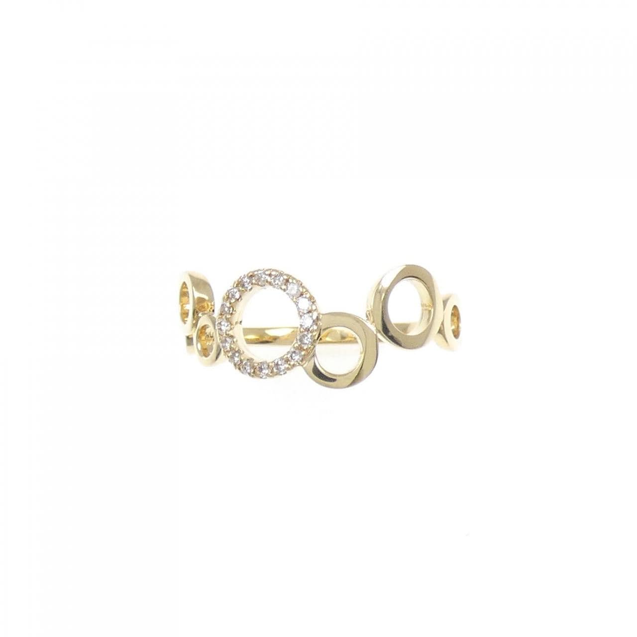 K18YG Diamond ring