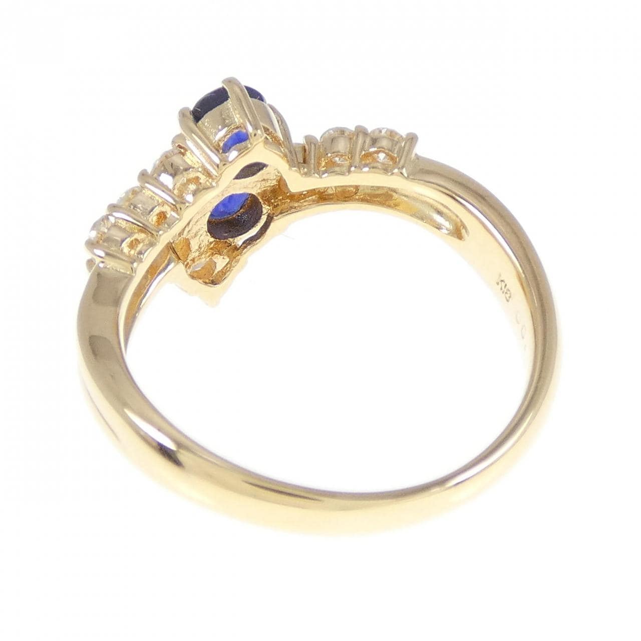 K18YG サファイヤ リング 0.61CT