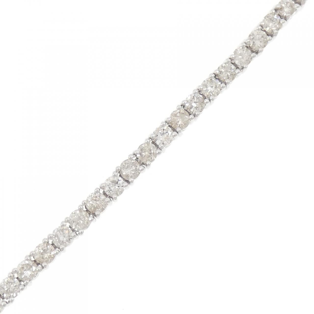 K18WG ダイヤモンド ブレスレット 5.14CT