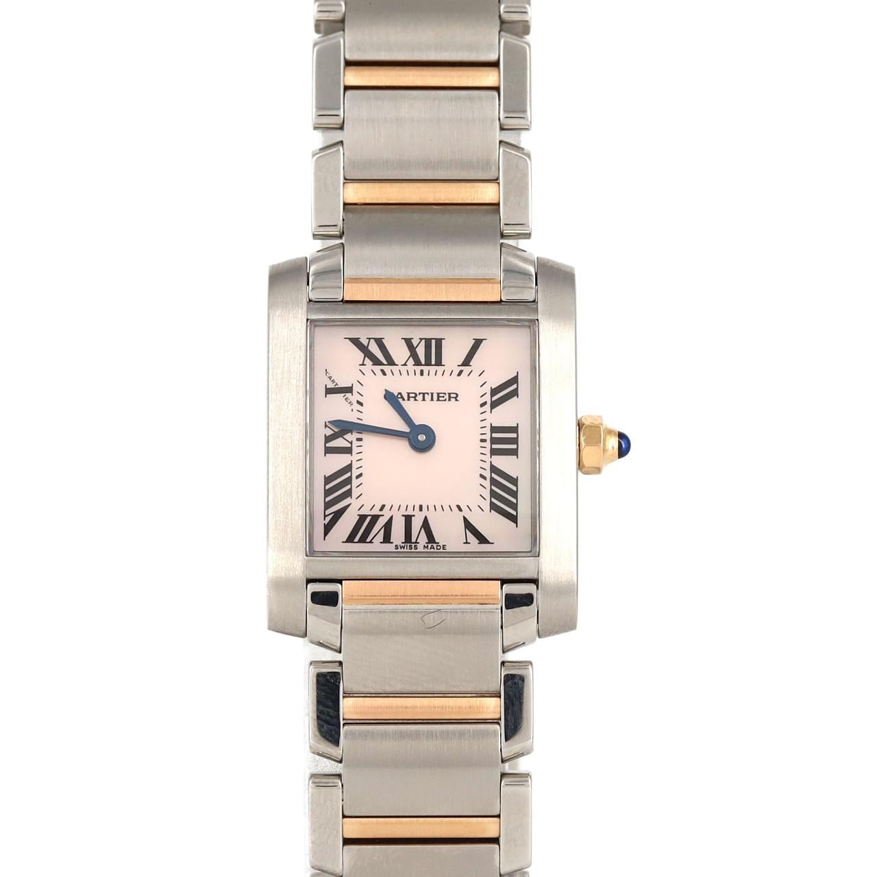 Cartier Tank Française SM PG Combi W51027Q4 SSxPG石英