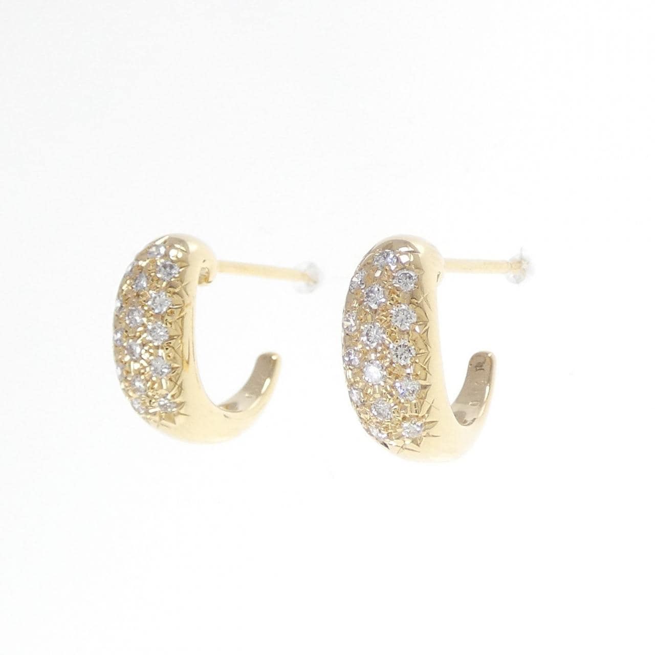 K18YG ダイヤモンド ピアス 0.38CT