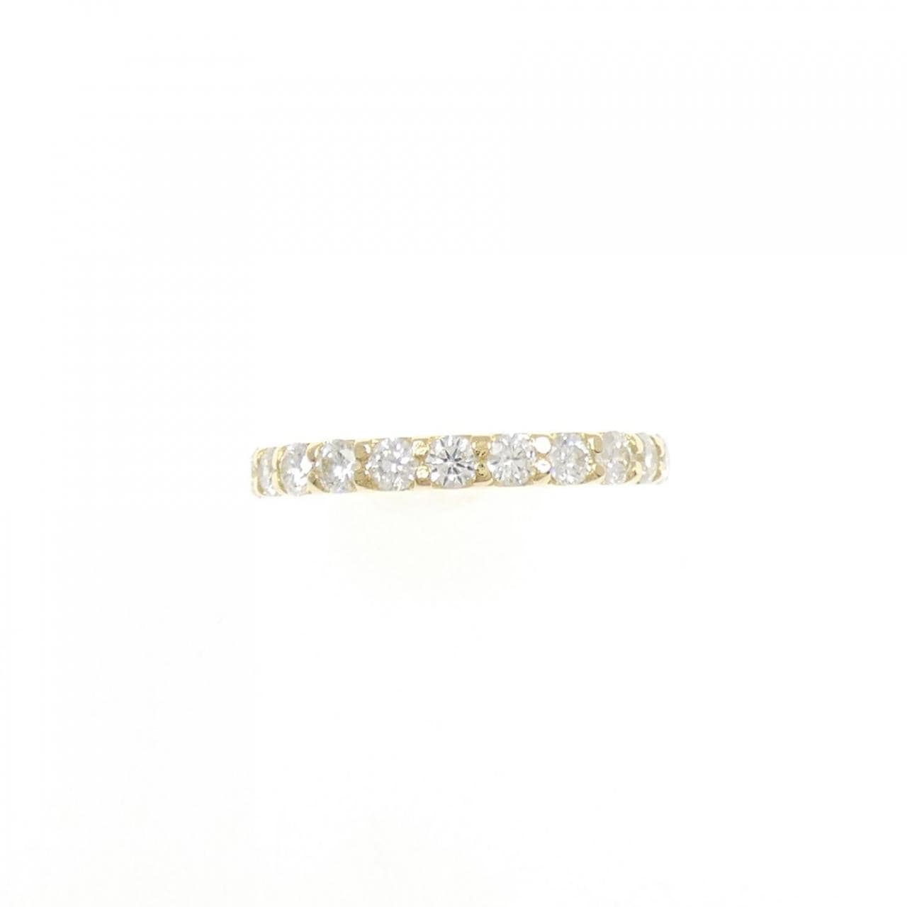K18YG ハーフエタニティ ダイヤモンド リング 0.50CT