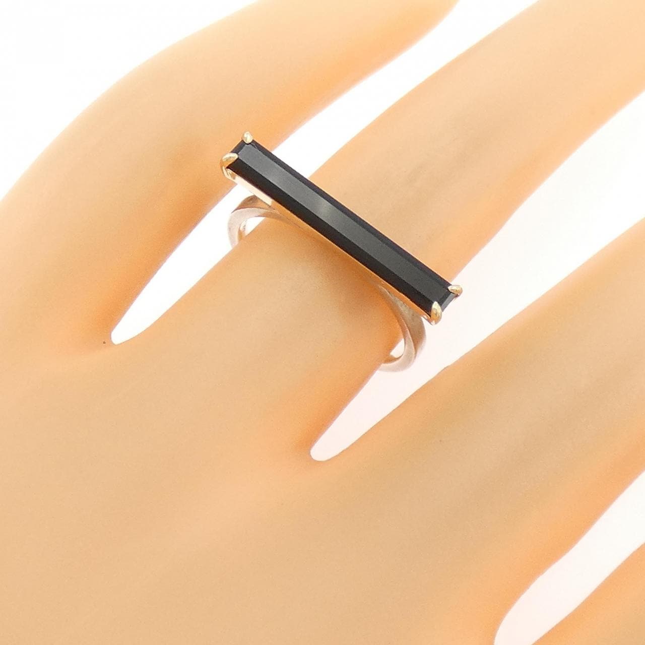 アガット オニキス リング