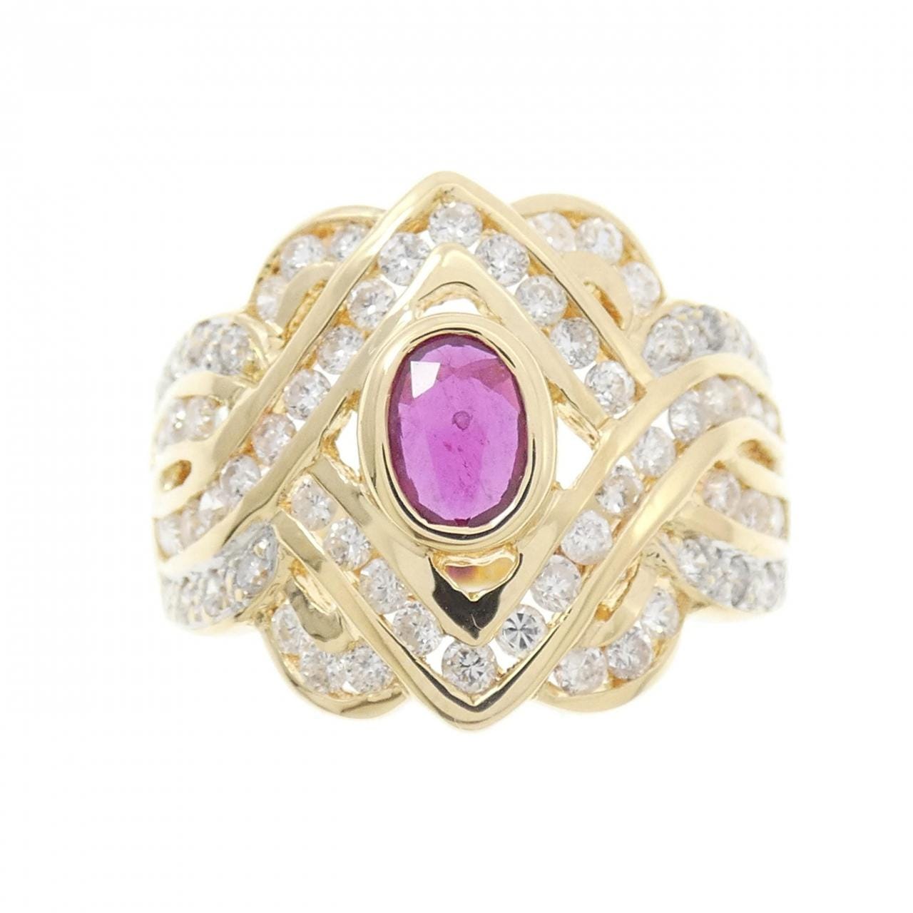 18KYG紅寶石戒指